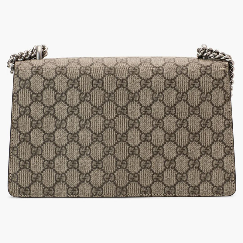 Gucci Dionysus Shoulder Bag GG Supreme Small Taupe