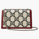 Taška na ramenní taška Gucci Dionysus GG Tweed Small White/Black