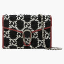 Gucci Dionysus Shoulder Bag Mini GG Tweed Black/White