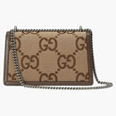 Gucci Dionysus Shoulder Bag Small Jumbo Gg Camel/ebony