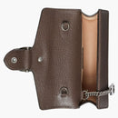 Gucci Dionysus Shoulder Bag Super Mini Jumbo GG Camel/Ebony