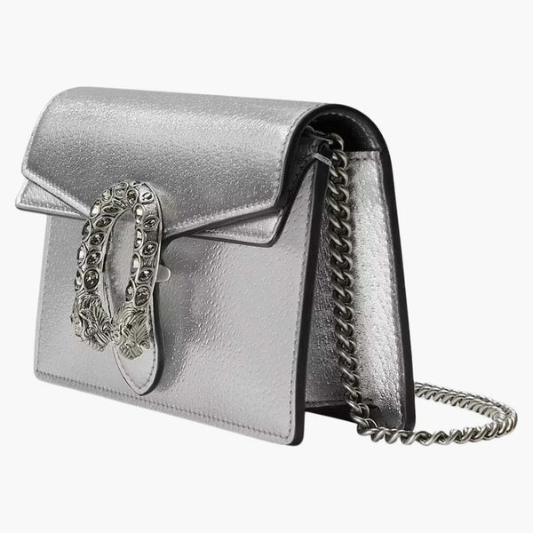 Gucci Dionysus Super Mini Bag Silver