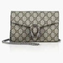 Gucci Dionysus Wallet on Chain GG Supreme (16 Card Slot) Mini Beige