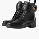 Gucci Double G 40mm Ankle Boot Black Leather