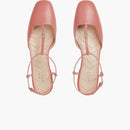 Gucci Double G Ballet Flats Pink Leather (Women's)