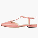Gucci Double G Ballet Flats Pink Leather (Women's)