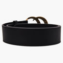 Gucci doppia g larga cinghia larga cinghia antica fibbia in ottone 1.5 larghezza nera