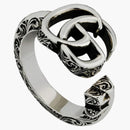 Gucci Double G Key Ring Silver