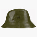 Gucci Double G Leather Bucket has Dark Green