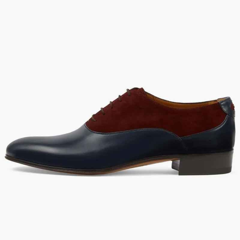 Gucci Double G Panel Lace-up boty hnědé modré