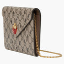 Gucci Double G Strawberry Bag Mini GG Supreme Beige/Ebony