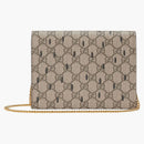 Gucci Double G Strawberry Bag Mini GG Supreme Beige/Ebony