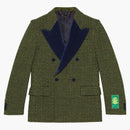 Blazer a doppio petto di Gucci verde