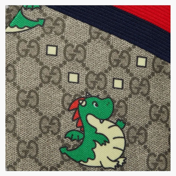 Gucci Dragon Print Cropped Jersey Jacket (women's) Ebony