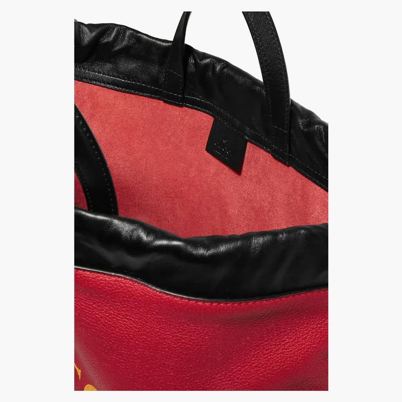 Gucci Drawstring Print Red Multicolor