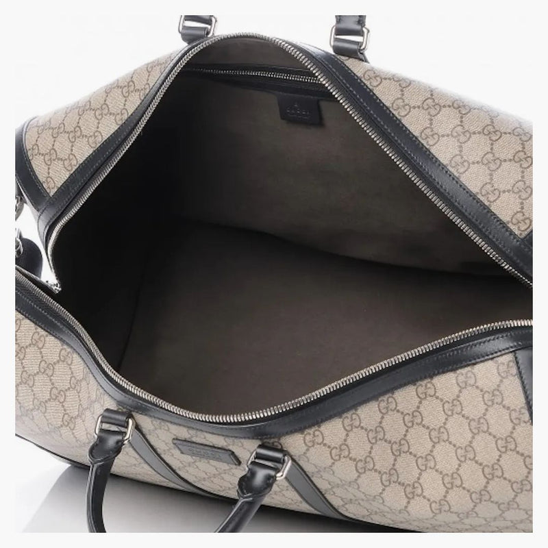 Gucci Duffle Monogram Gg Supreme Large Nero Black