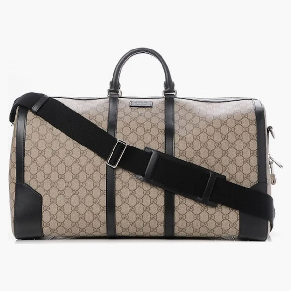 Gucci Duffle Monogram Gg Supreme Large Nero Black