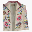 Gucci Embroidered Silk Duchess Jacket Multi