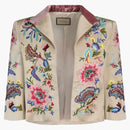 Gucci Embroidered Silk Duchess Jacket Multi