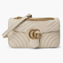 Gucci Gg Marmont Small Matelasse Bag White