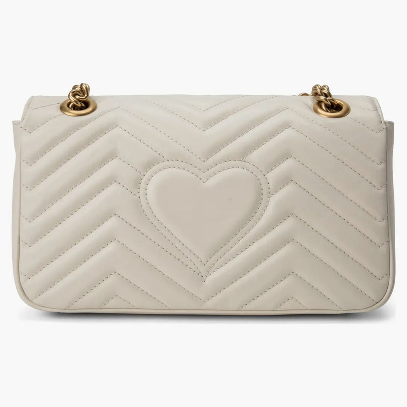 Gucci GG Marmont Small Matelasse Bag White