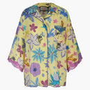 Gucci Floral Collad Drop rameno nahoře jasně žluté