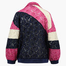 Gucci Floral Guipure Lace Track Jacket Ink Multi