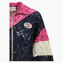 Gucci Floral Guipure Lace Track Jacket Ink Multi