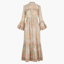 Gucci Floral Lace Maxi Dress Pink
