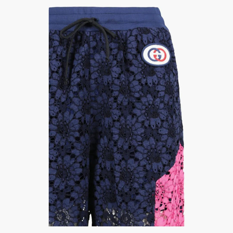 Gucci kwiatowe koronkowe spodnie tusz multi