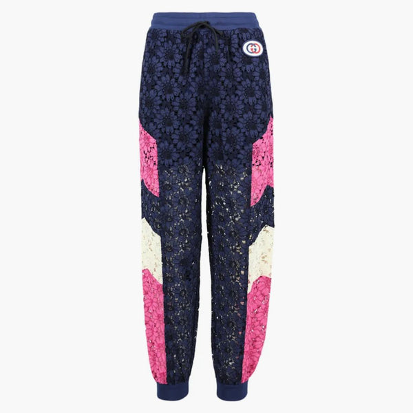 Gucci kwiatowe koronkowe spodnie tusz multi