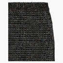 Gucci Fringe Tweed Mini gonna nera