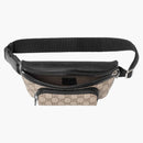 Borsa per cintura da tasca anteriore GC GG Supreme Small Black/Beige