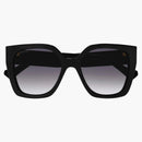 Gucci Full Rim Square Frame Sunglasses Gray Gradient/Black (GG1300S-004-55)