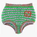 Gucci Fuzzy Striped Briefs Green