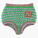 Gucci Fuzzy Striped Briefs Green