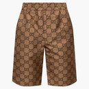 Gucci gg allover ripstop shorts beige