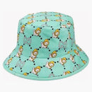 Gucci GG Animal Print Bucket Has Light Blue