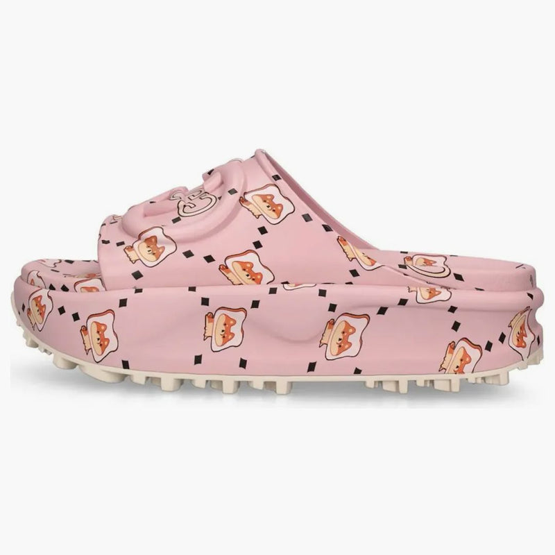 Gucci GG GG Animale Stampa di gomma Slide Pink (Women's)