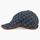 Gucci GG Baseball Cap Blue/Ivory/Brown