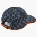 Gucci GG Baseball Cap Blue/Ivory/Brown