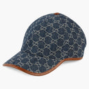 Gucci GG Baseball Cap Blue/Ivory/Brown