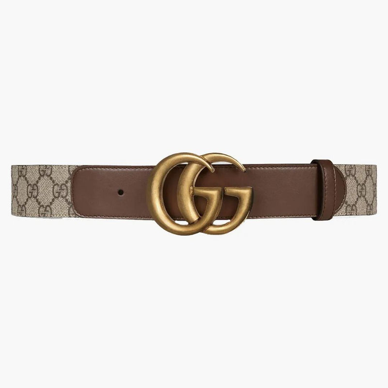 Gucci Gg Belt Double G Buckle 1.5 Width Brown