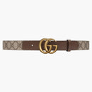 Gucci Gg Belt Double G Buckle 1 Width Brown