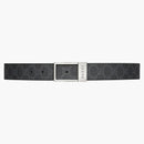 Gucci Gg Belt With Rectangular Buckle Gg Supreme Black