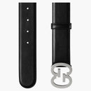 Cintura larga con fibbia gg gg gg nero