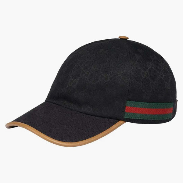 Gucci gg canvas baseball cap svart/beige