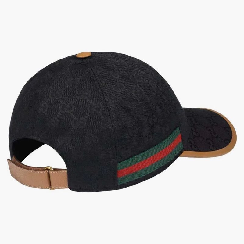 Gucci gg canvas baseball cap svart/beige