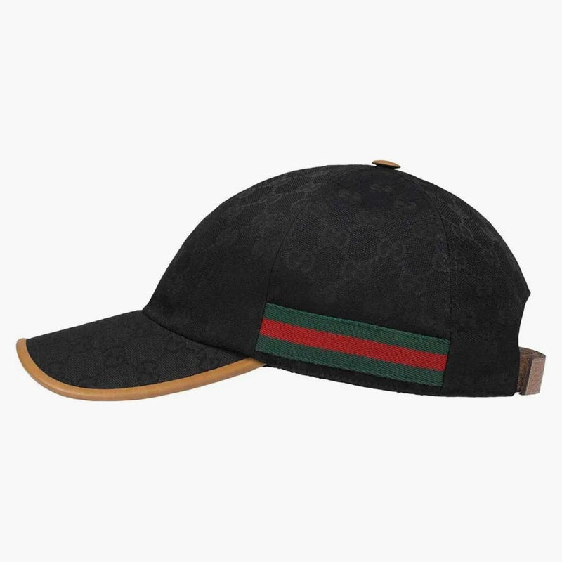 Gucci gg canvas baseball cap svart/beige