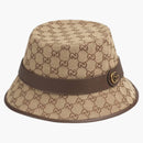 Gucci GG Canvas Fedora Beige/Brown